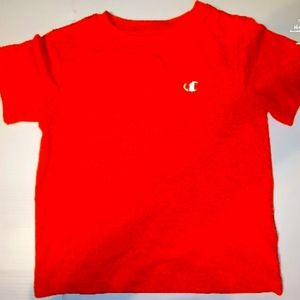 Champion,neon orange long sleeve athletic shirt